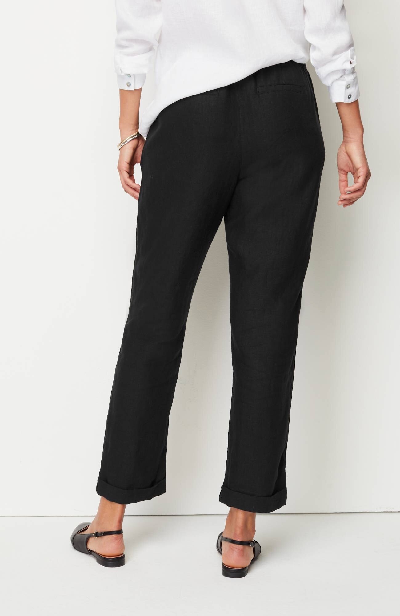 Take the Coast Linen Pants in Black | Groovy's | Summer Linen Pants